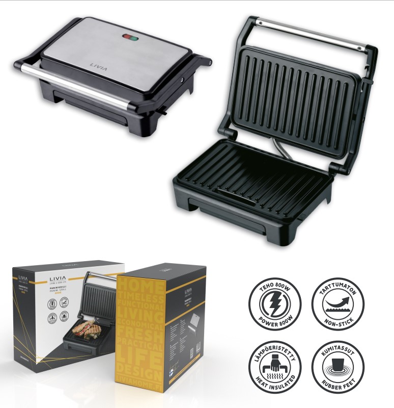 Panini- ja voileipägrilli NIKKE, Livia 
